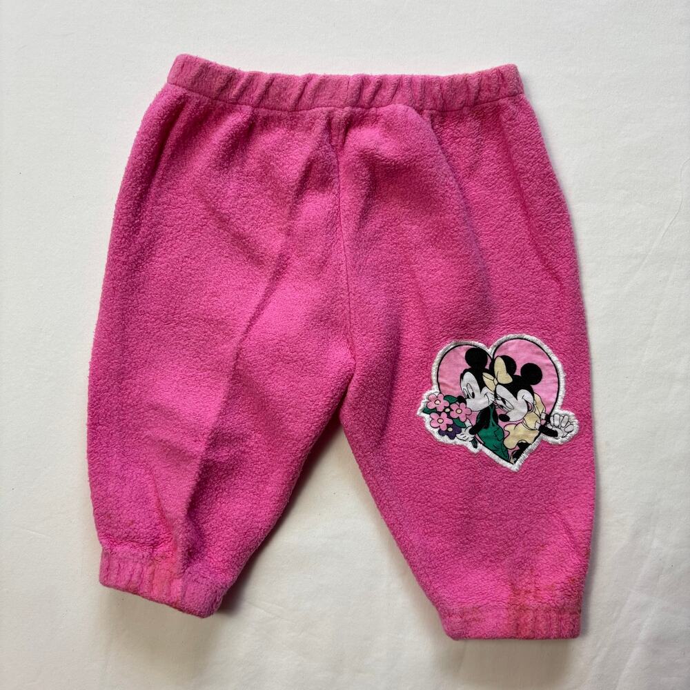 Vintage Mickey & Minnie Pink Pants 3-6 months